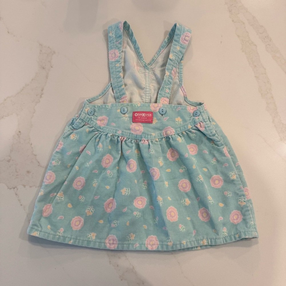 Vintage Oshkosh pastel floral jumper